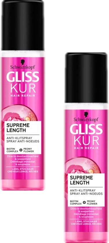 Gliss Kur Supreme Length Anti Klit Spray DUOPAK 2 X 200 Ml