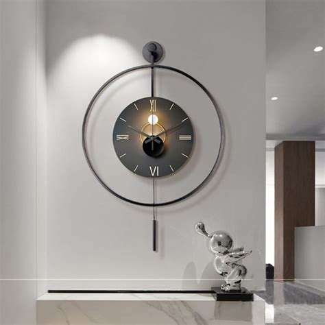 Large Modern Pendulum Wall Clock20 In Wall Clocks For Living Room Decorclassical