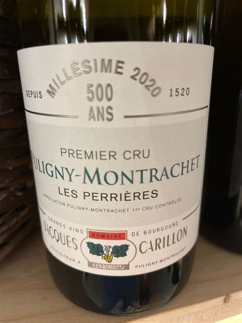 Domaine Jacques Carillon Puligny Montrachet Er Cru Les Perri Res