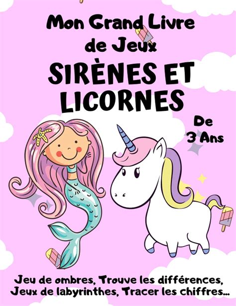 Buy Mon Grand Livre De Jeux Sir Nes Et Licornes De Ans Jeu De Ombres