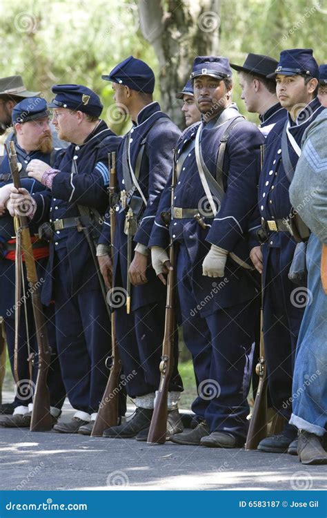 Civil War Re-Enactment 36 - Union Soldiers Editorial Photo ...