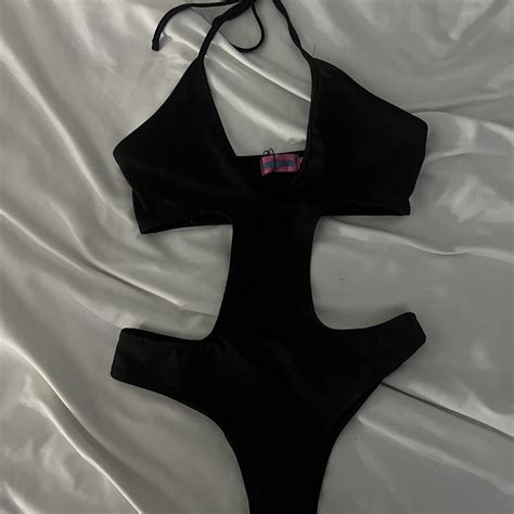 Black Cutout Edikted Bodysuit Brand New With Depop