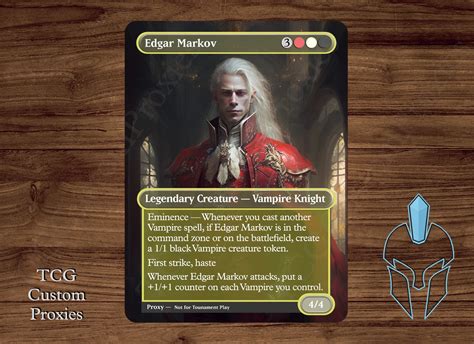 Edgar Markov Magic Playtest Proxy Fullart Etsy