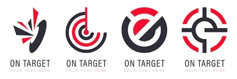 Premium Vector | Business company target logo collection set of target ...