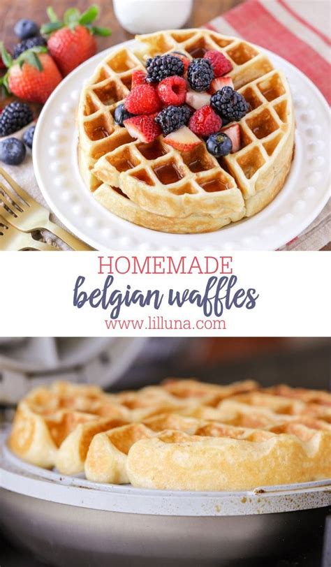 Homemade Belgian Waffles Video Lil Luna