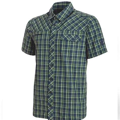 Mammut Shirts Mammut Shirt Asko Short Sleeve Buttondown Plaid Shirt