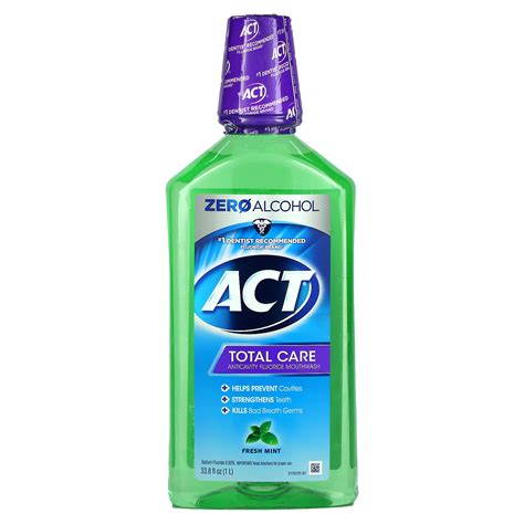 Act Total Care Anticavity Fluoride Mouthwash Alcohol Free Fresh Mint