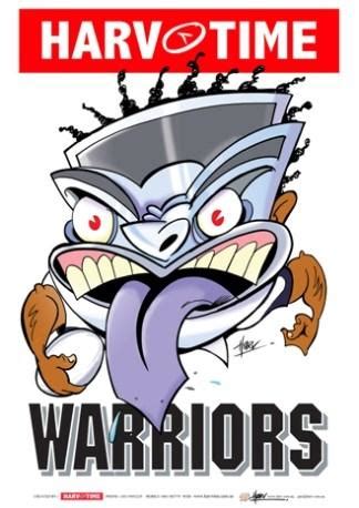 NRL Harv Time Mascot A3 Print Poster New Zealand Warriors | Diggaz ...