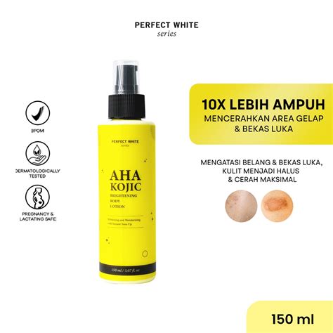 Jual Perfect White Series Aha Kojic Brightening Body Lotion With