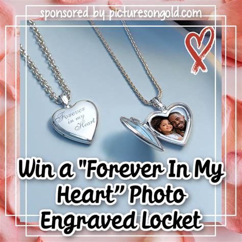 #Win a Sterling Silver “Forever In My Heart” Photo Engraved Locket from ...