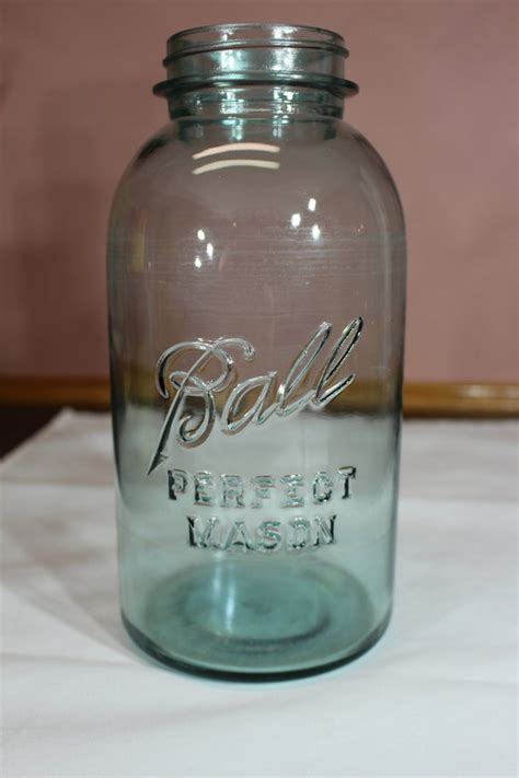 Vintage 1913 1922 Ball Perfect Mason Blue 12 Half Gallon Etsy