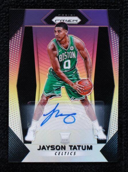 Panini Prizm Silver Prizm Autographs Jayson Tatum Au Rc