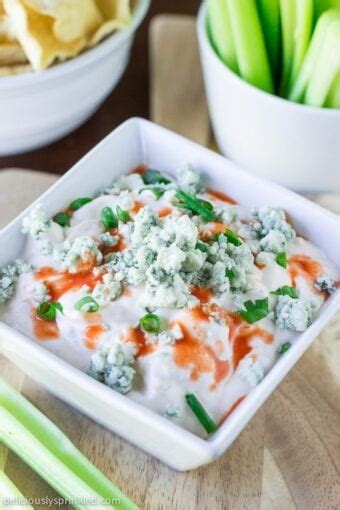 Buffalo Bleu Cheese Dip Deliciously Sprinkled