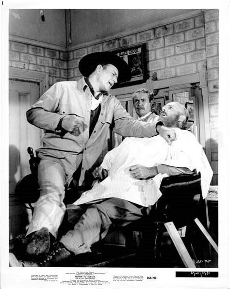 North To Alaska 1964 Original 8x10 Photo John Wayne Gets Tough In Barber Shop