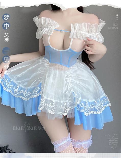 Sexy Lingerie Anime Maid Cosplay Costumes Princess Stage Outfit Club Party Dress EBay