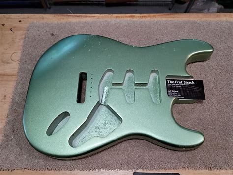 Mjt Stratocaster Body Relic Mint Green Metallic Reverb