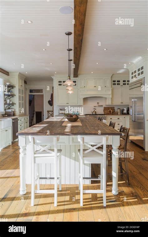 White Painted Maple Wood Antique Style Cabinets With Tan Coloured