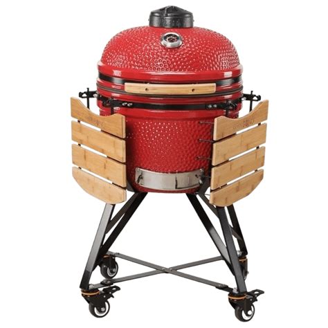 Buy Kamado Bono Media 20 Inch Ceramic BBQ Grill Red Online