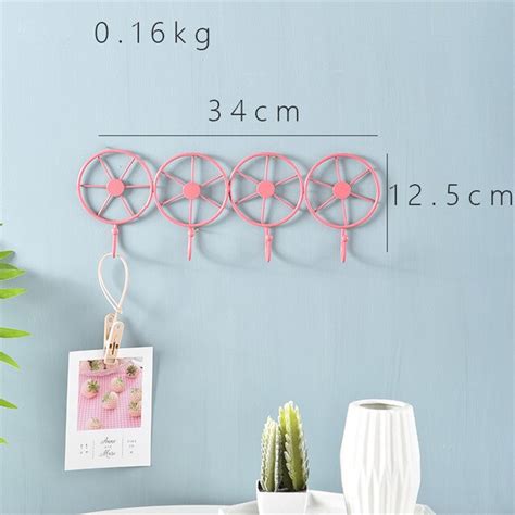 1Pcs Leuke Ronde Vormige Muur Mount Sleutelhouder Grandado