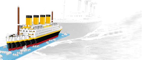 Snlywan 1706 Pcs Titanic Toys Building Set With Led Strip