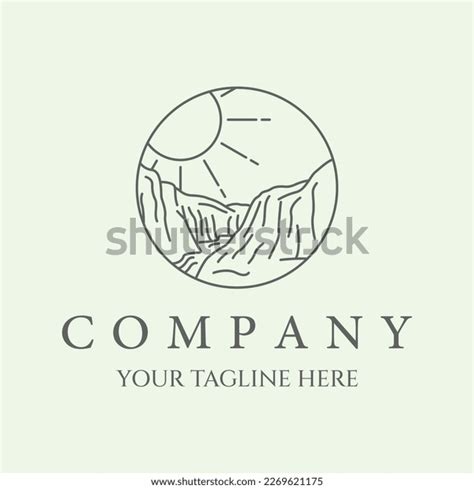 Grand Canyon National Park Logo Design Stock Vector (Royalty Free ...