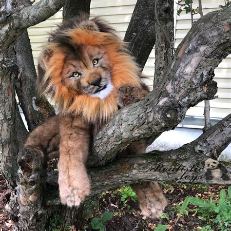 Make To Order Realistic Toy Lion Plush Stuffed Lion Etsy