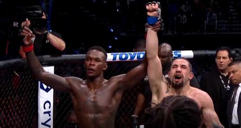 Ufc 271 Robert Whittaker Falls Just Short Of Besting Israel Adesanya