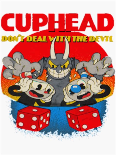 Cuphead Mugman Dont Deal With The Devil Sticker For Sale By