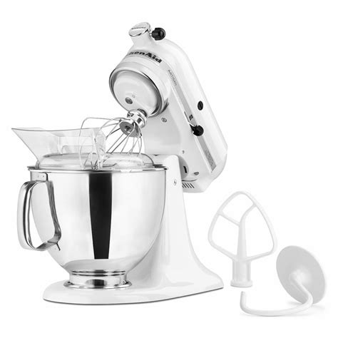 Kitchenaid Ksm Pswh Speed Stand Mixer W Qt Stainless Bowl