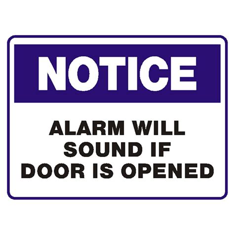 Alarm will Sound if Door Opened - Banner House