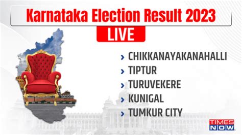 Chikkanayakanahalli Tiptur Turuvekere Kunigal Tumkur City Election