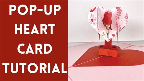 Easy Cricut Pop Up Heart Card Tutorial Valentines Day Card Youtube