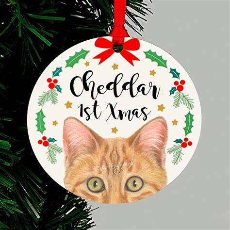 Cat Ornaments Etsy