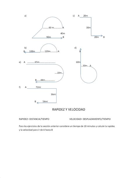 Fisica Para Todos Ejercicios De Distancia Y Desplazamiento