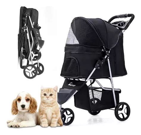 Carriola Transportadora Plegable Para Perro Gatos Mascotas Env O Gratis