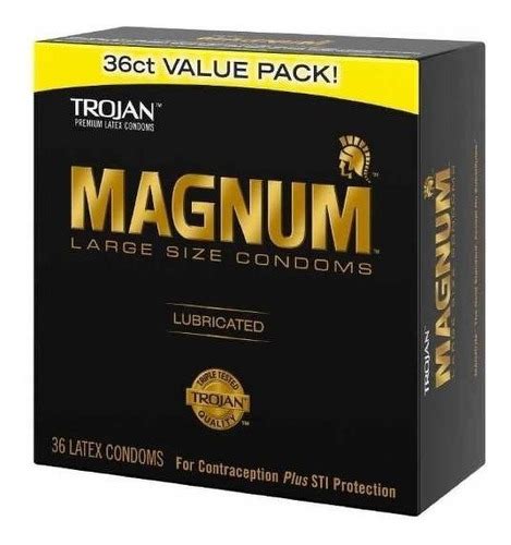 Condones Trojan Magnum Large Preservtaivos Grandes 36 Piezas Meses