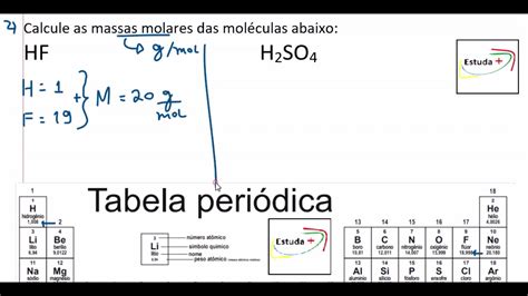 Como Calcular A Massa Molar Youtube