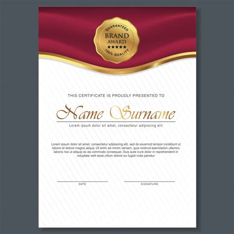 Award Certificate Design Template 4 – Various Templates Ideas