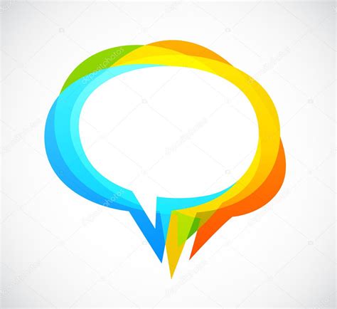 Speech Bubble Colorful Abstract Background Stock Vector Marish