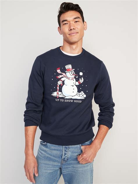 Holiday Graphic Crew Neck Sweatshirt Old Navy