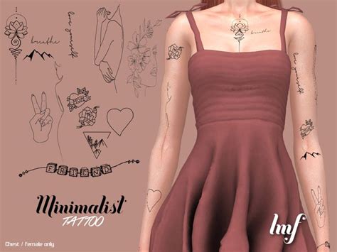 Minimalist Tattoo Ropa De Chicas Ropa Sims 4 Infantes