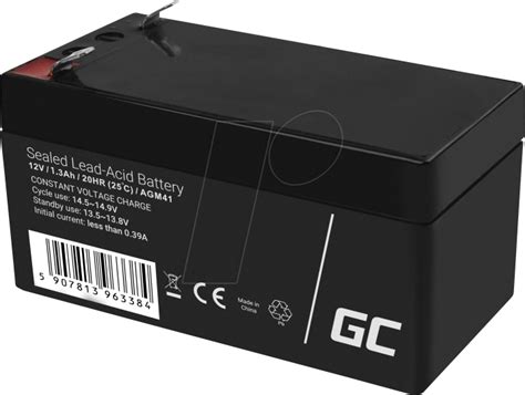 Gc Agm41 1 3ah Agm Battery 12 V 1 3 Ah At Reichelt Elektronik