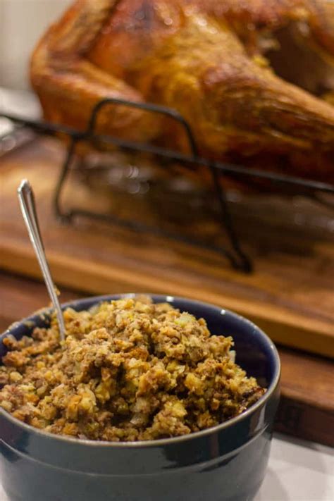 Moms Turkey Stuffing Recipe The Black Peppercorn