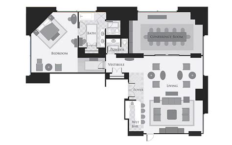 Las Vegas Suite - Bellagio Cypress Suite Hotel suite floor plan