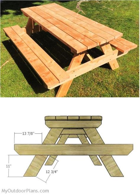 Free Picnic Table Plans 8 Foot Brokeasshome