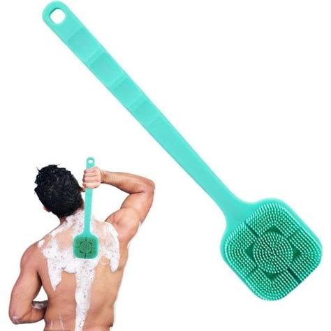 Brosse Dorsale Long Manche De Massage Double Face Pour Douche