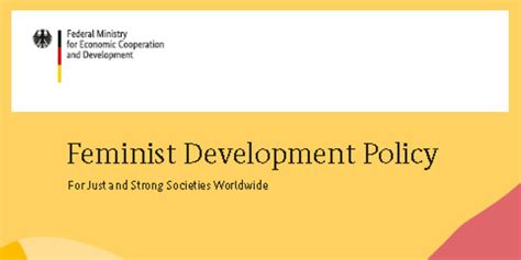 Feminist Development Policy For Just And Strong Societies Worldwide Bmz