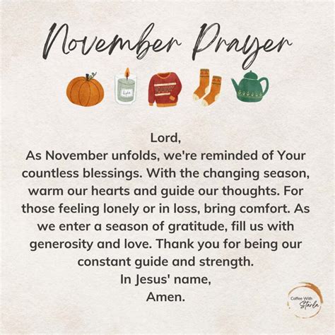 17 Must Read Prayers For November Plus Bible Verses Coffee With Starla