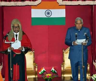 Jagdeep Dhankar takes oath as West Bengal governor | India News - Times ...