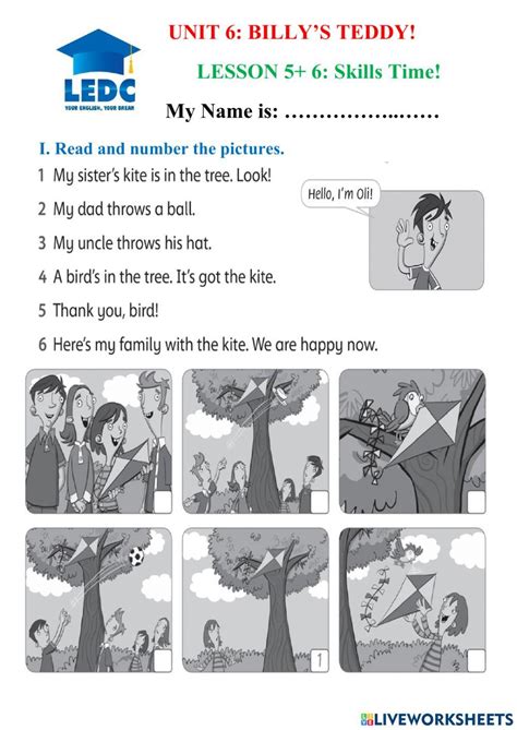 Unit 6 Billy S Teddy Interactive Worksheet Live Worksheets